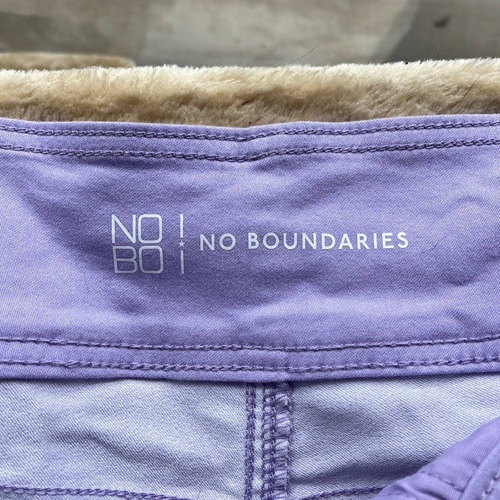 Purple high waist shorts